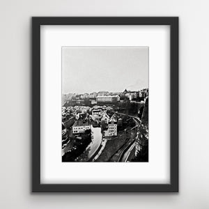 roads of luxembourg city limited edition fine art print home wall decor framed